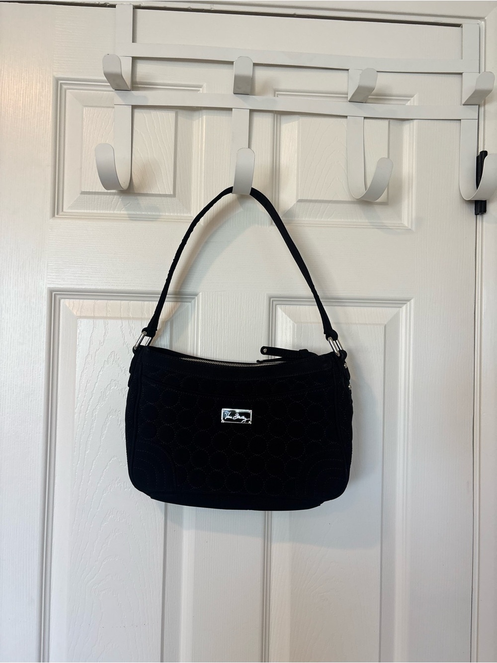 Vera Bradley Black Quilted Shoulder Bag